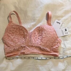 NWT KNIX Lace Bustier-Rose Water Pink-Large
